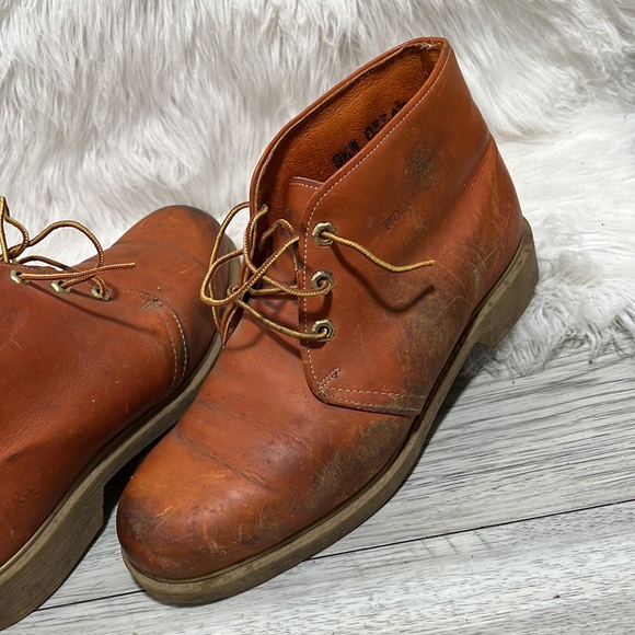 Vintage WOLVERINE Boots 9.5 W Men\'s Brown Work Chukka Boots USA main image 6